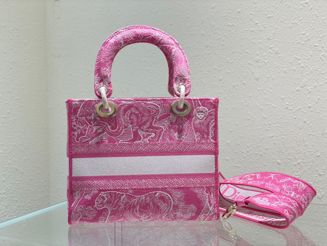 Top Quality MeTop Qualityum Lady D-Lite Bag Pink, For Women, Womens Handbags 24cm/9.5in CD M0565OROC_M956
