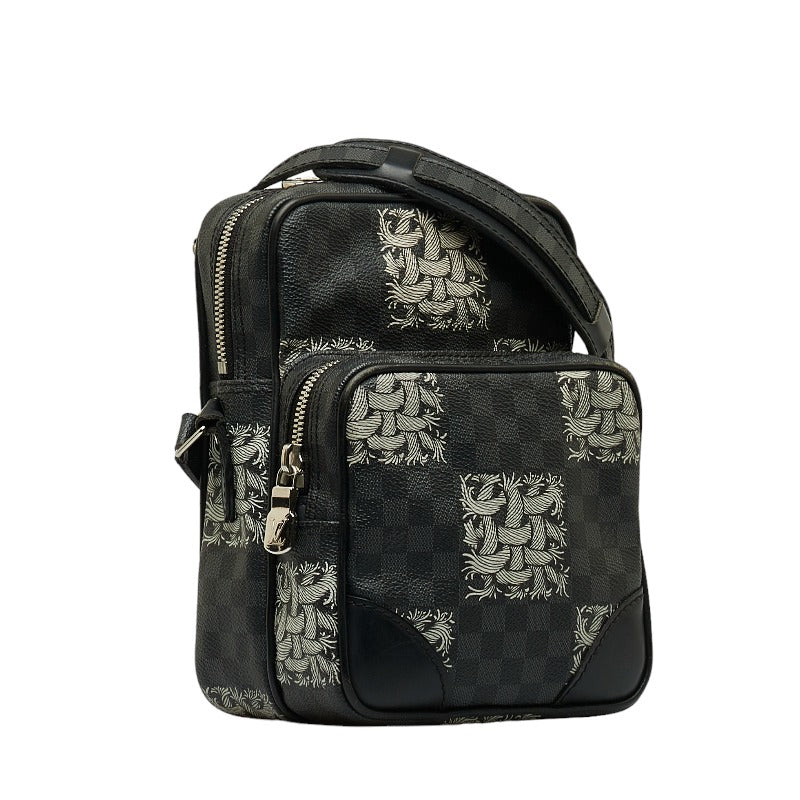 Louis Vuitton Louis Vuitton Damiègrafit N48239 Shoulder Bag PVC/Leather Black