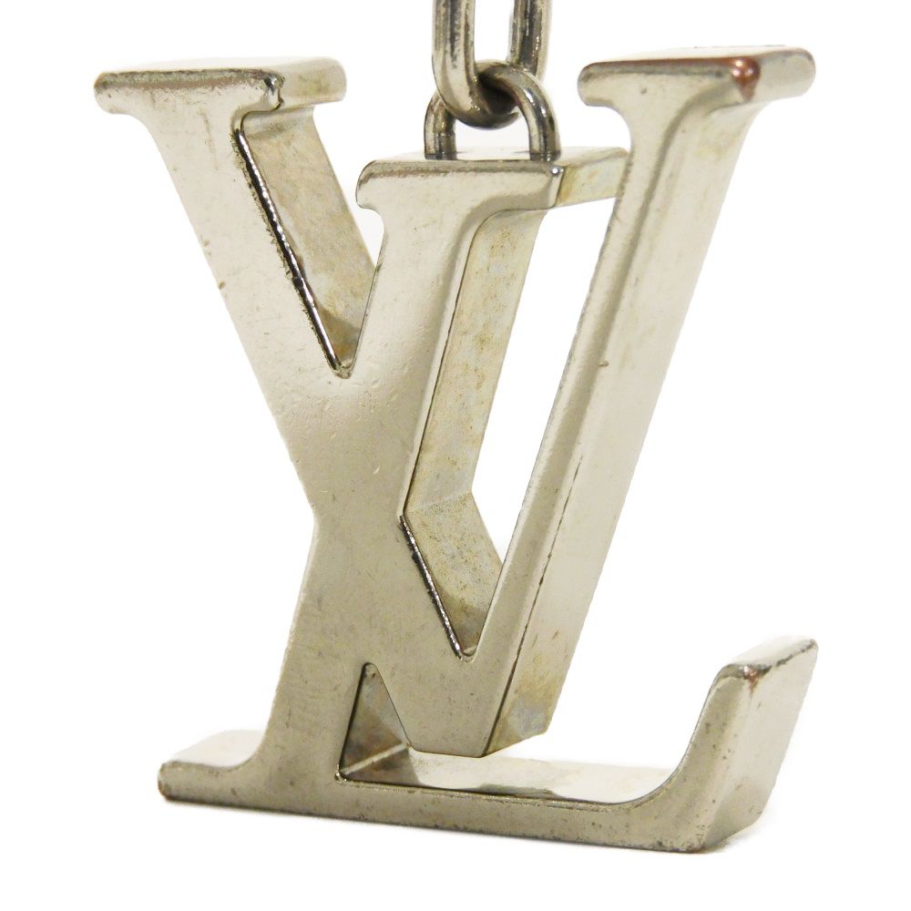 LOUIS VUITTON key ring M65071 metal Silver logo Porto Initials LV