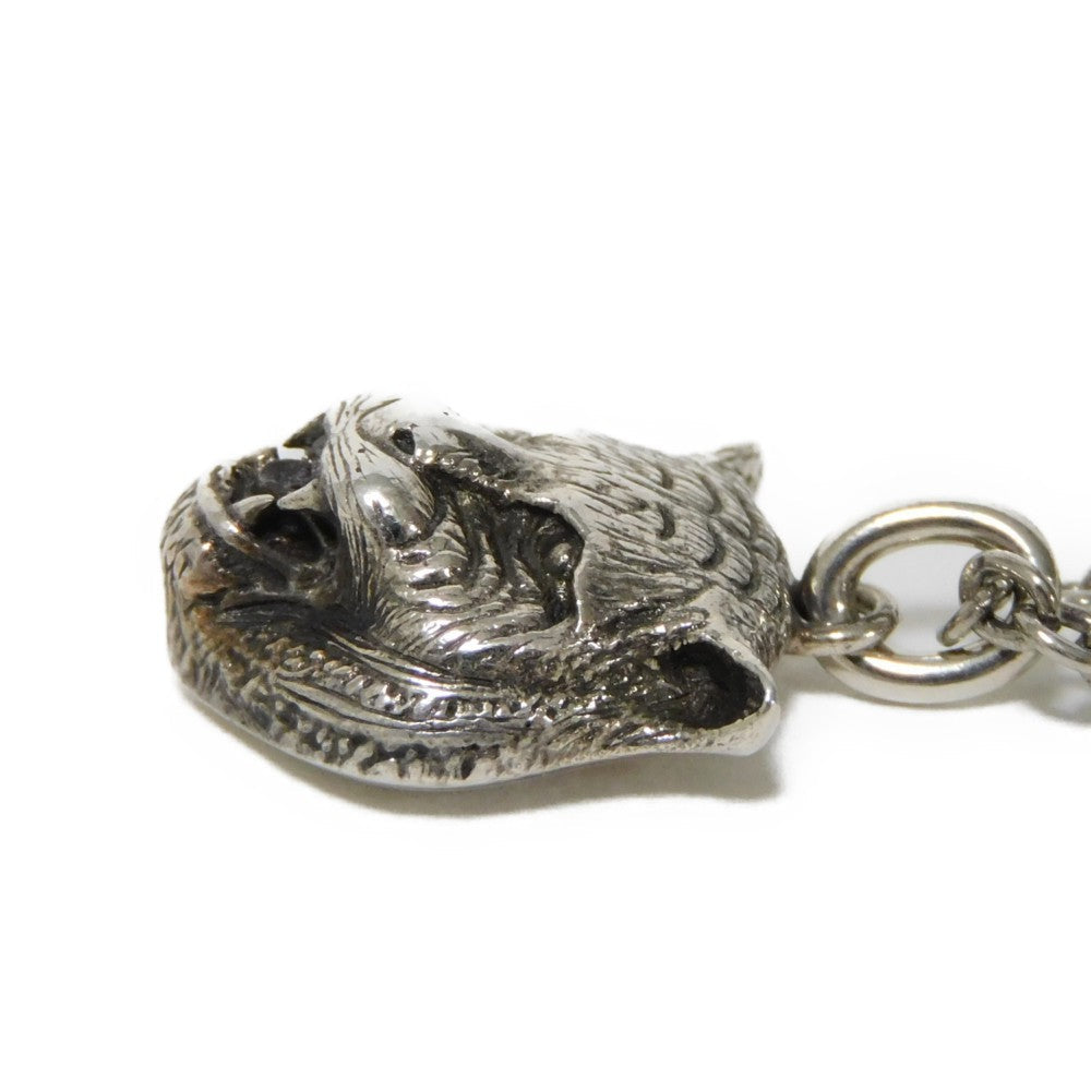 GUCCI Necklace 433608 J8400 0811 Ag925 Silver (smoked) Tiger cat head mens(Unisex)