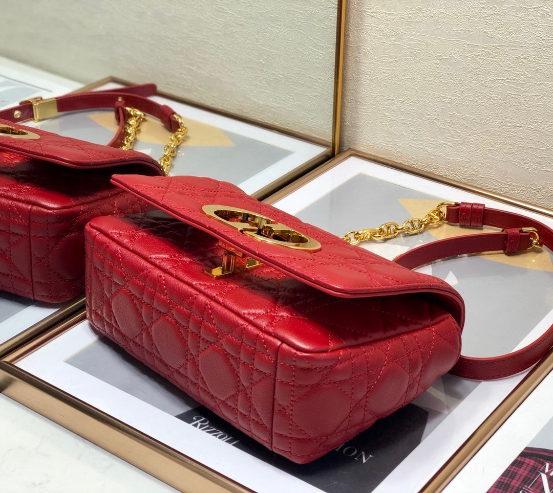 Top Quality Small Caro Bag Red For Women, Womens Handbags, Shoulder Bags, Crossbody Bags 20cm/8in CD