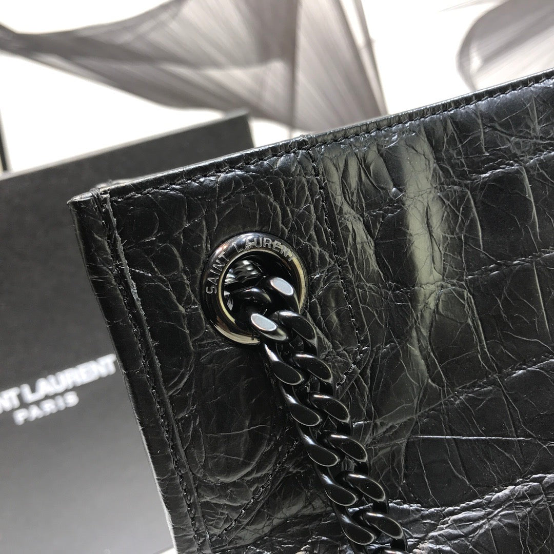 YSSL Niki Medium Shopping Bag Black For Women 12in/32cm YSL 