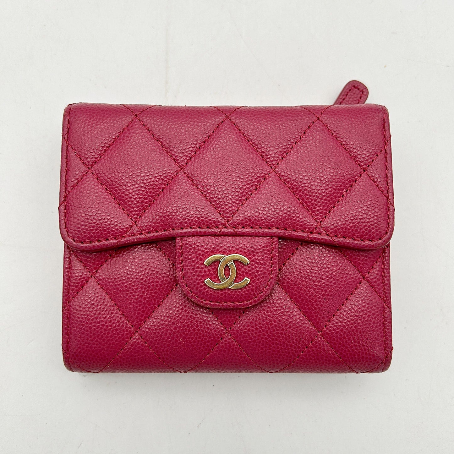 Chanel Small Flap Wallet in Pink Leather ch7868bs