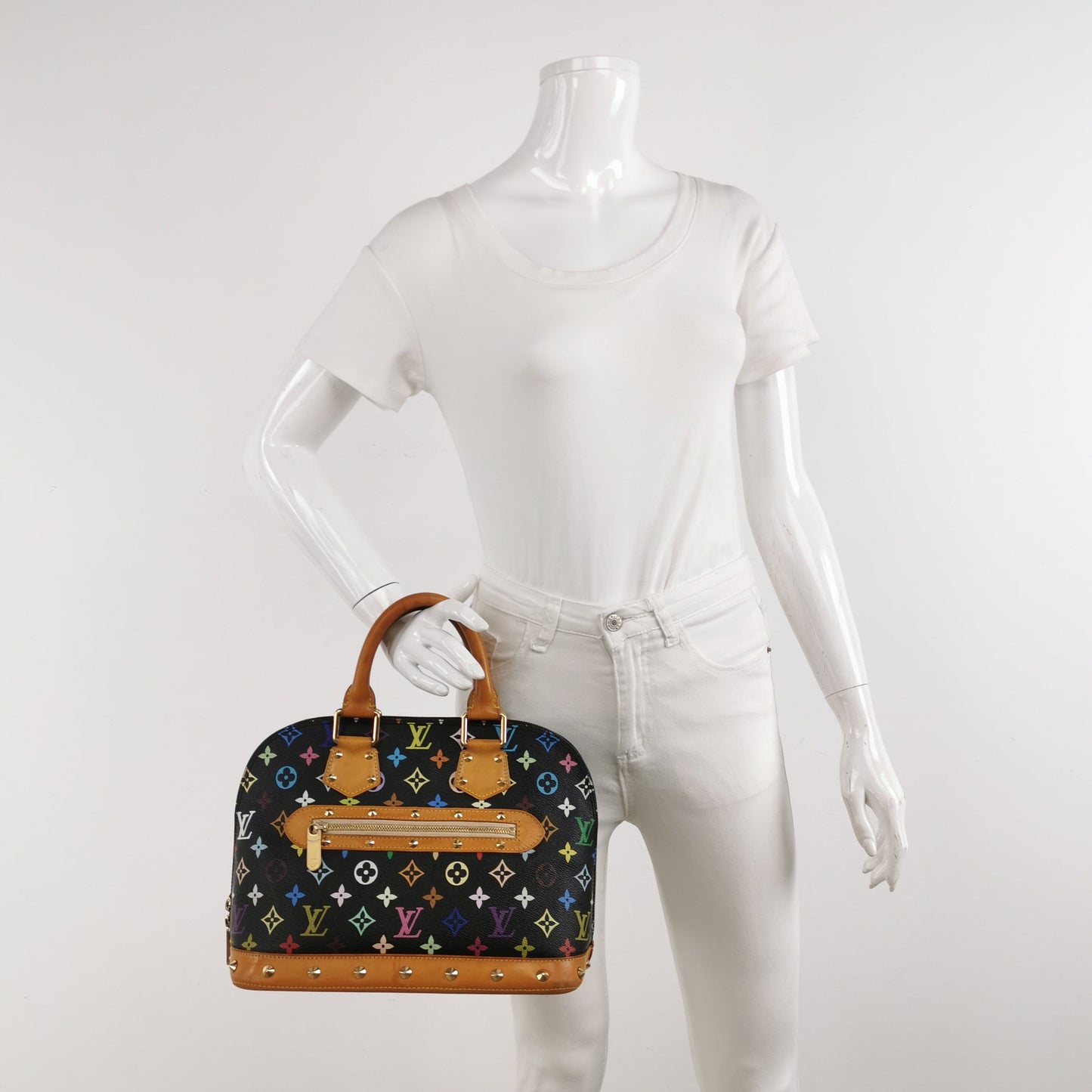 Louis Vuitton x Takashi Murakami Alma Small Black Multicolor