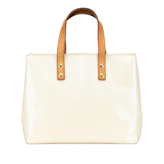 White Louis Vuitton Monogram Vernis Reade PM Handbag