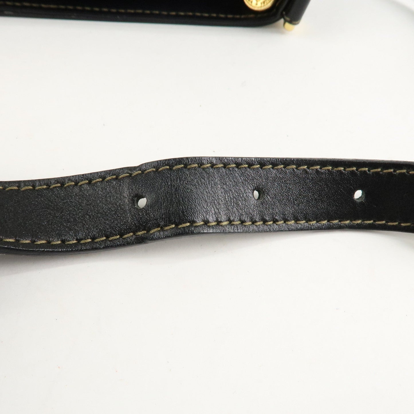 FENDI Pequin PVC Leather Shoulder Bag Black Brown 11644  d