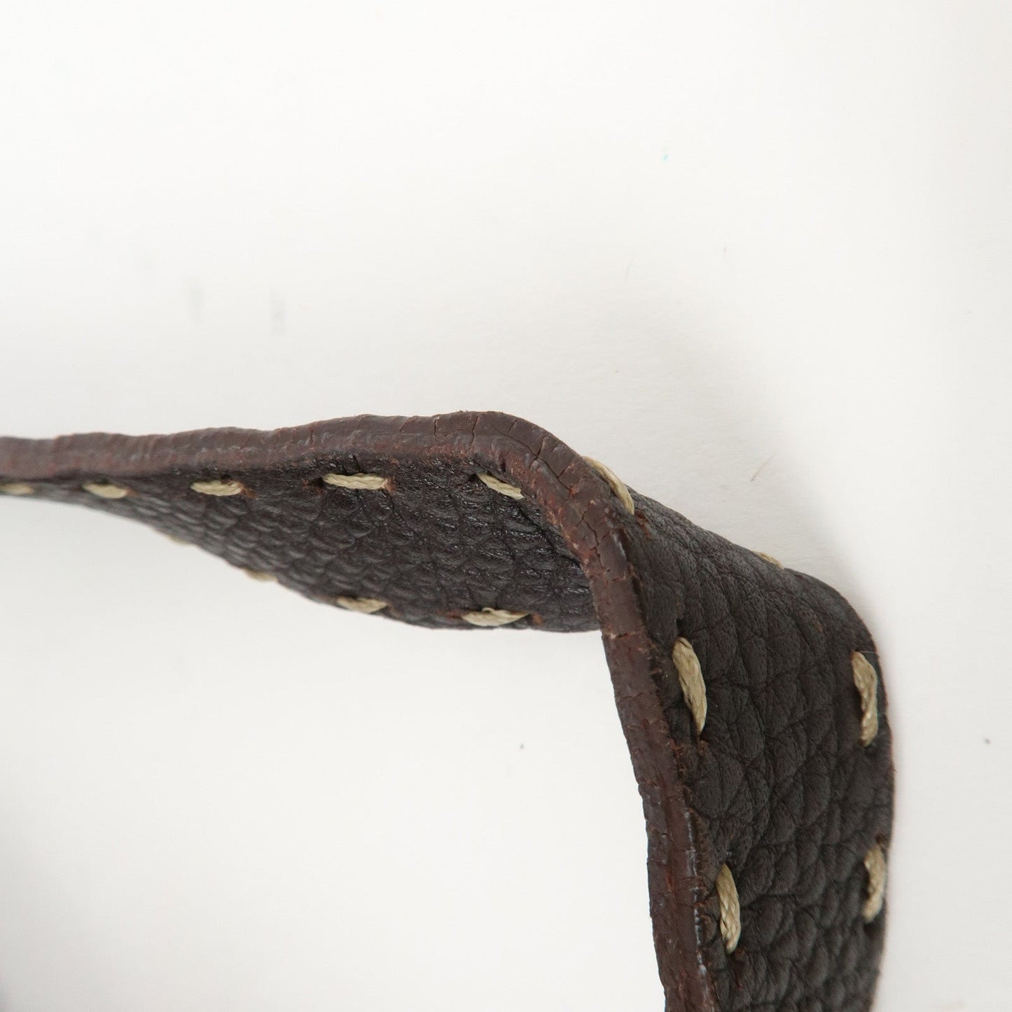 FENDI Mamma Baguette Selleria Mink Leather Shoulder Bag 8BR101  d