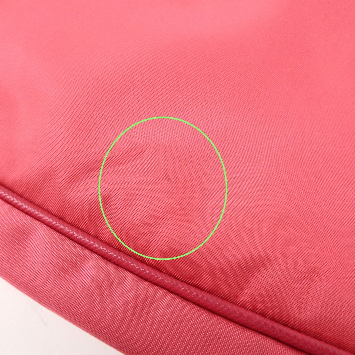 PRADA Nylon Saffiano Leather Shoulder Bag Hand Bag Pink  d