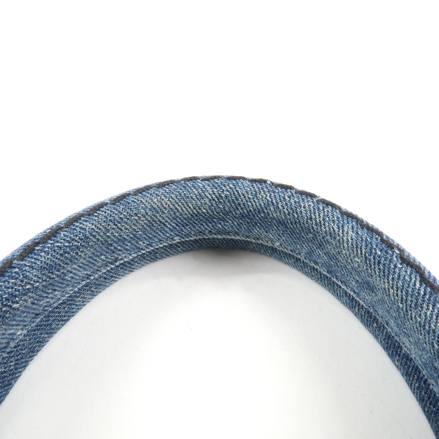 PRADA Canapa Mini Denim Leather 2Way Bag Tote Bag Blue 1BG439  d