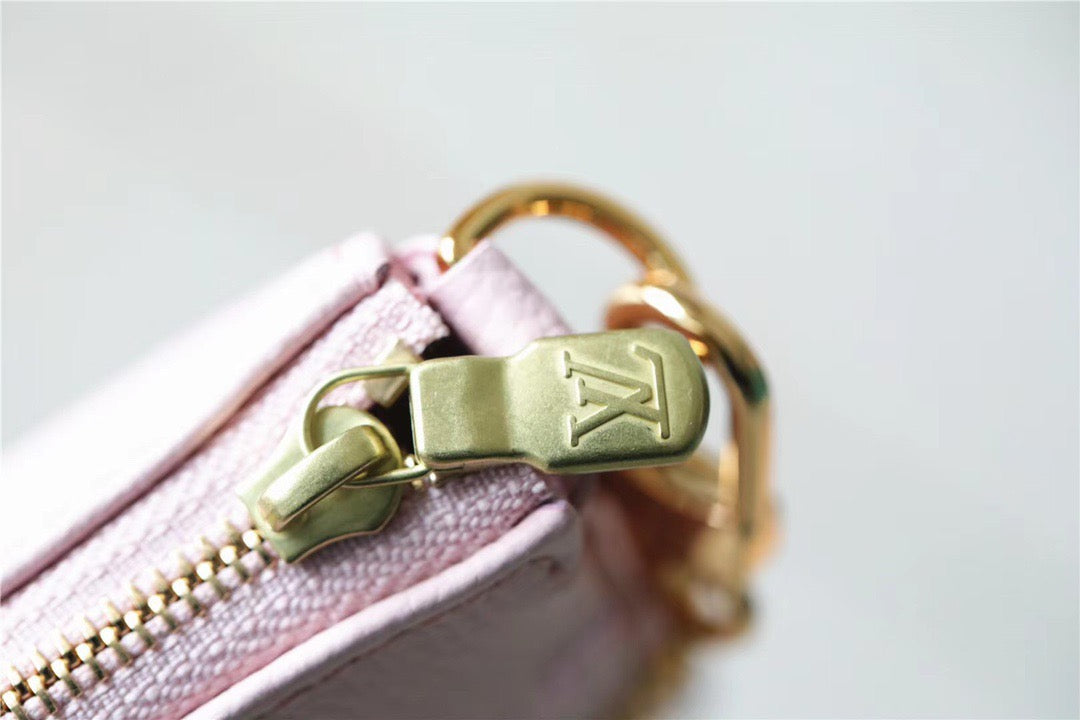 Top Quality Mini Pochette Accessoires Monogram Empreinte Pink For Women, Womens Handbags, Shoulder Bags And Crossbody Bags 6.1in/15.5cm Top Quality