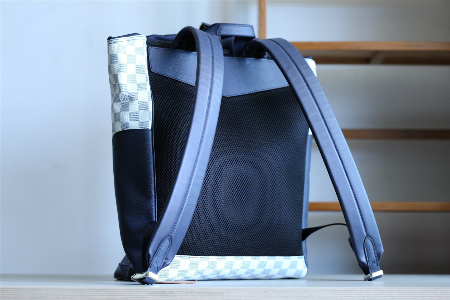 Top Quality Matchpoint Backpack Damier Azur For Men, Bags 17in/43cm Top Quality N40018