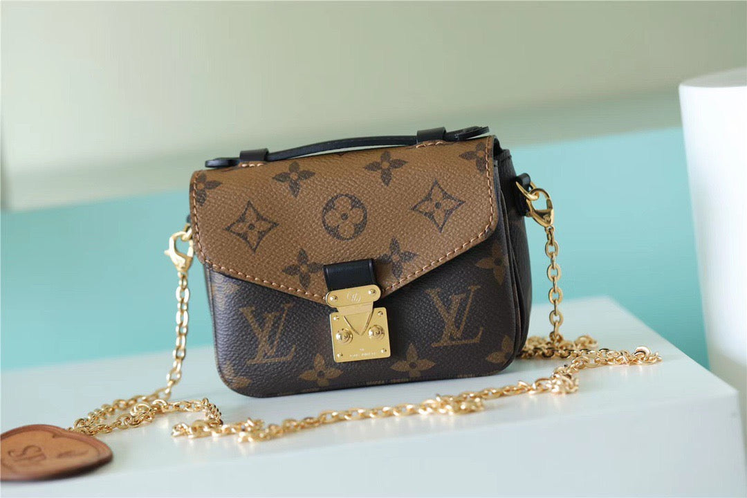 Top Quality Micro Metis Monogram Canvas For Women, Womens Handbags, Shoulder And Crossbody Bags 5.5in/14cm Top Quality