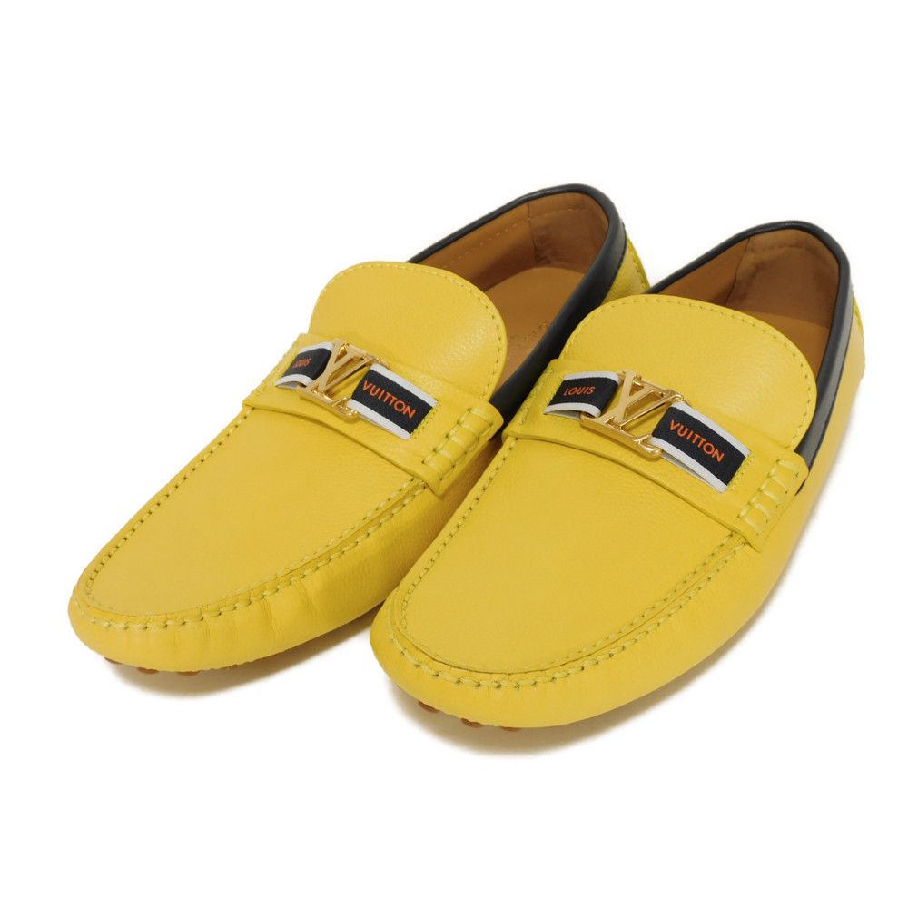 LOUIS VUITTON loafers Grain leather (embossed) Jonne LV signature hockenheim line 7