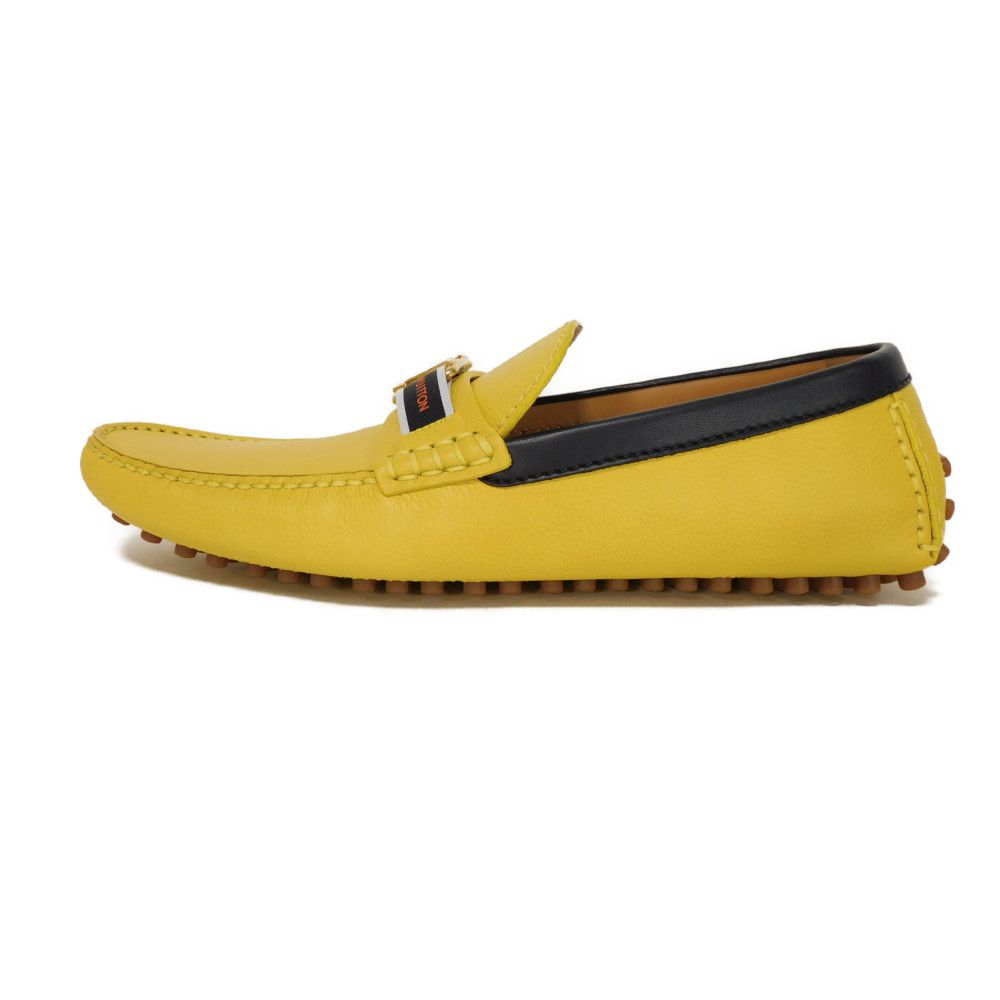 LOUIS VUITTON loafers Grain leather (embossed) Jonne LV signature hockenheim line 7