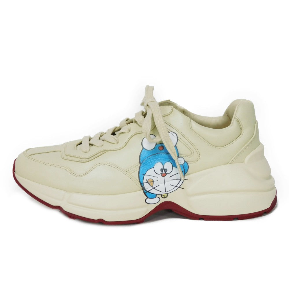 GUCCI sneakers 655037 DRW00 9522 Calfskin leather Ivoryx Cherry Red Doraemon Ryton Women 37