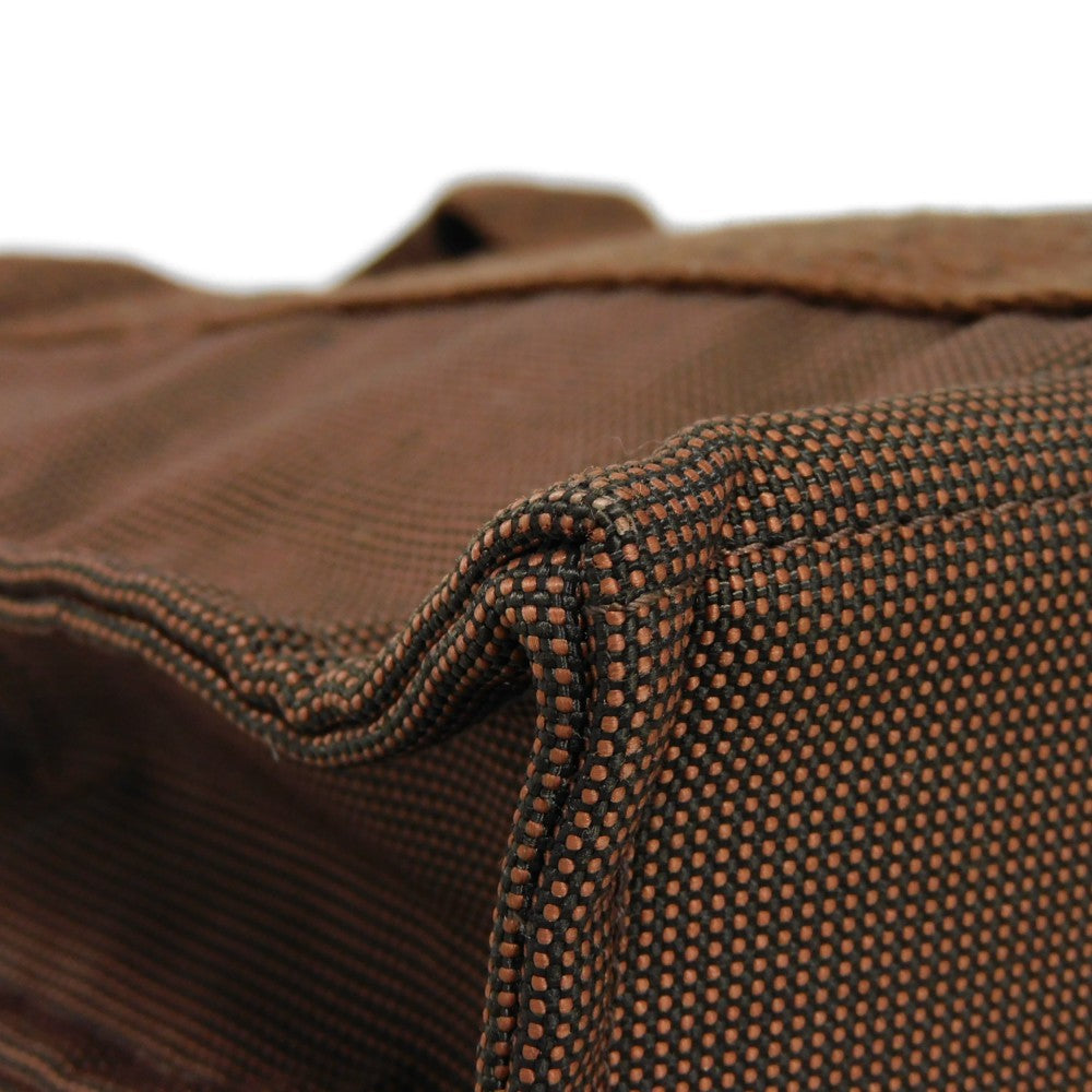 HERMES Tote Bag Nylon canvas (polyamide x polyester) Brown Serie button Her Line PM Tote mens(Unisex)  d