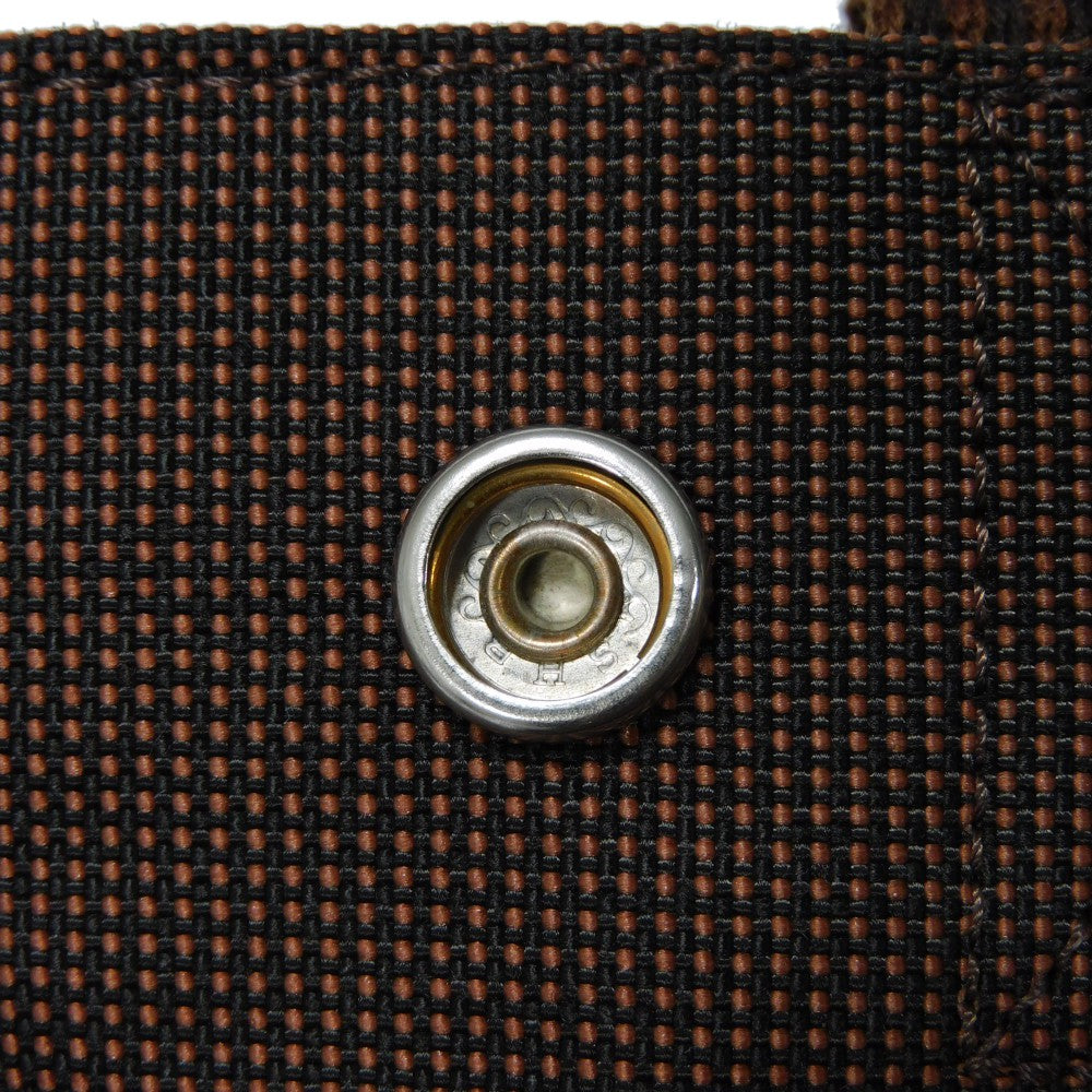HERMES Backpack Nylon canvas (polyamide x polyester) Brown Serie button Her Line Sac Ad PM mens(Unisex)  d
