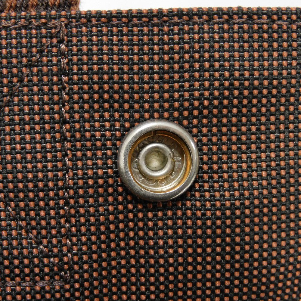 HERMES Backpack Nylon canvas (polyamide x polyester) Brown Serie button Her Line Sac Ad PM mens(Unisex)  d