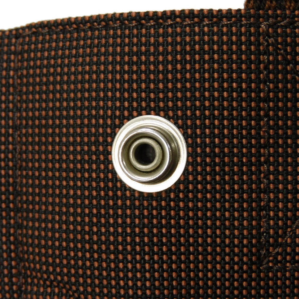 HERMES Backpack Nylon canvas (polyamide x polyester) Brown Serie button Her Line Sac Ad PM mens(Unisex)  d