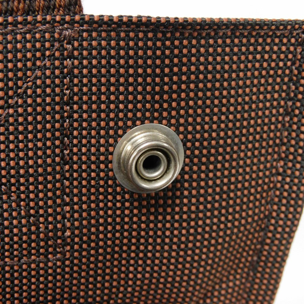 HERMES Backpack Nylon canvas (polyamide x polyester) Brown Serie button Her Line Sac Ad PM mens(Unisex)  d