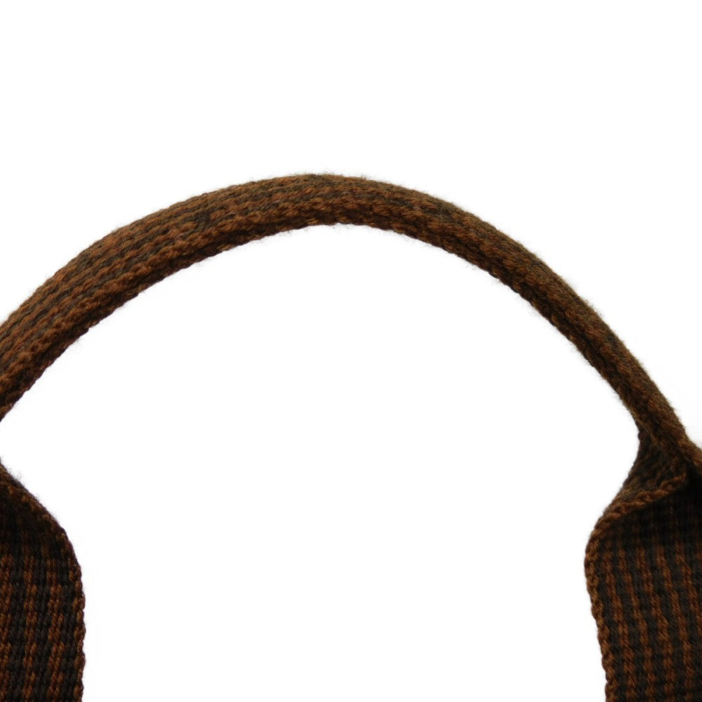 HERMES Backpack Nylon canvas (polyamide x polyester) Brown Serie button Her Line Sac Ad PM mens(Unisex)  d