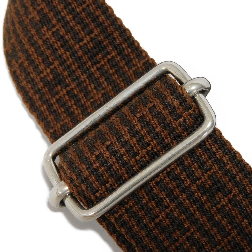 HERMES Backpack Nylon canvas (polyamide x polyester) Brown Serie button Her Line Sac Ad PM mens(Unisex)  d