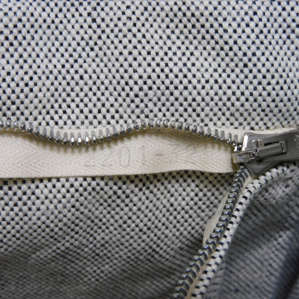 HERMES Tote Bag Cotton canvas Light gray Serie button New Fool Toe MM mens(Unisex)  d