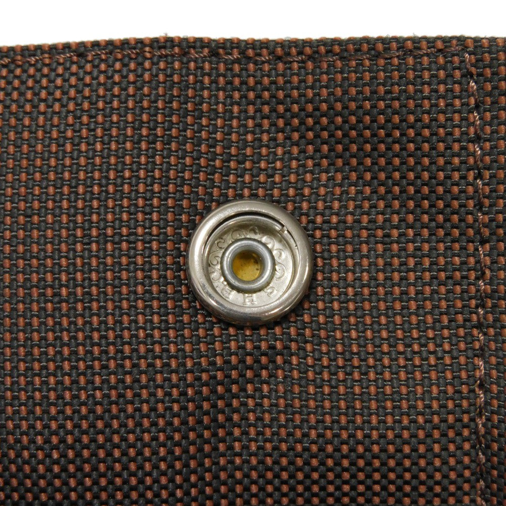 HERMES Tote Bag Nylon canvas (polyamide x polyester) Brown Serie button Her Line PM Tote mens(Unisex)  d
