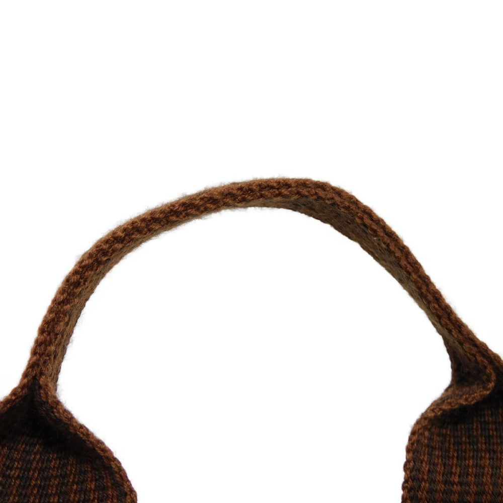 HERMES Tote Bag Nylon canvas (polyamide x polyester) Brown Serie button Her Line PM Tote mens(Unisex)  d