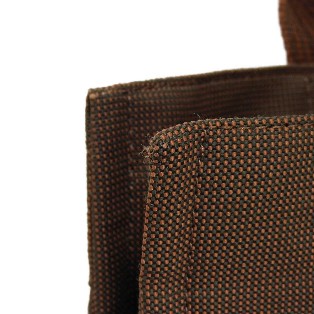 HERMES Tote Bag Nylon canvas (polyamide x polyester) Brown Serie button Her Line PM Tote mens(Unisex)  d