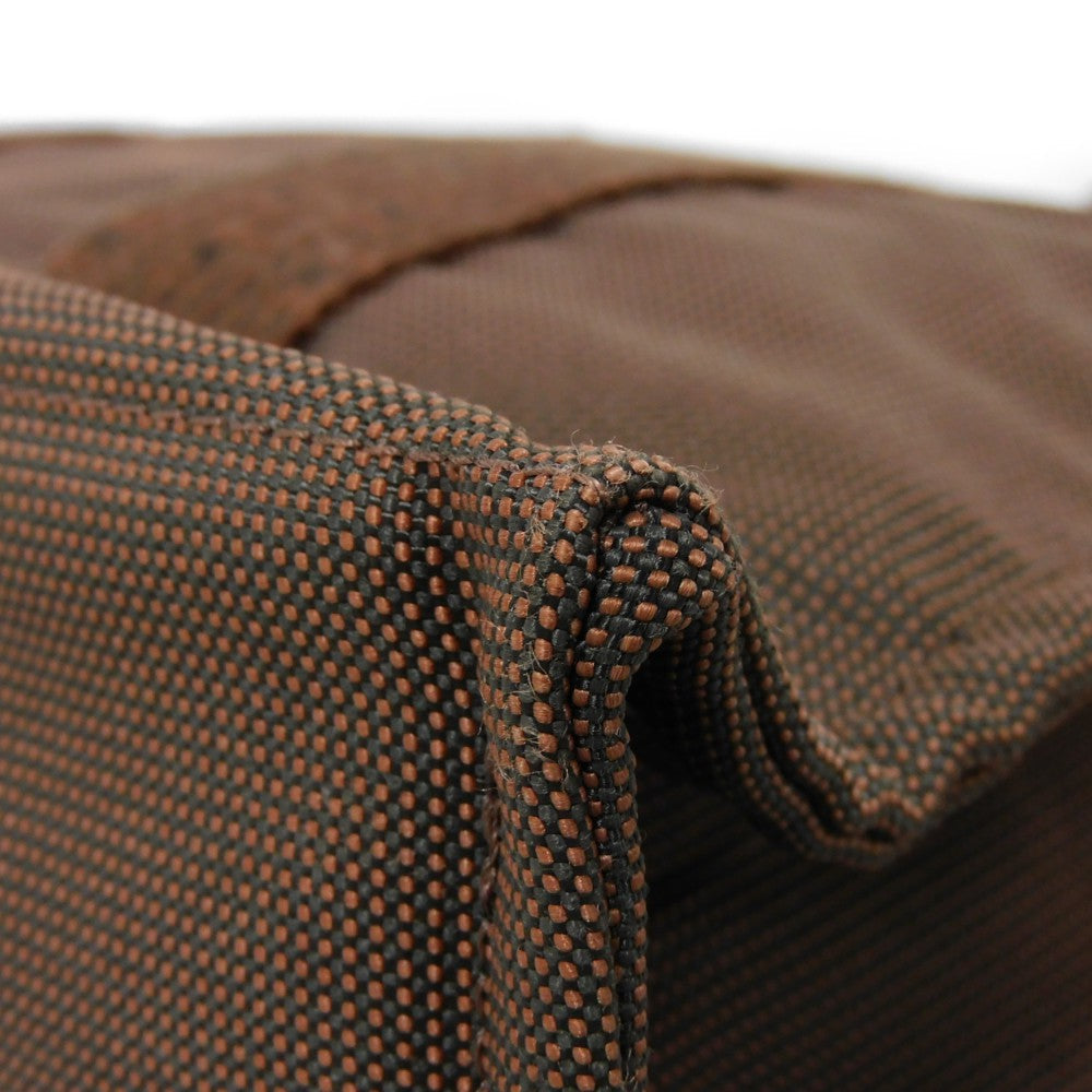 HERMES Tote Bag Nylon canvas (polyamide x polyester) Brown Serie button Her Line PM Tote mens(Unisex)  d