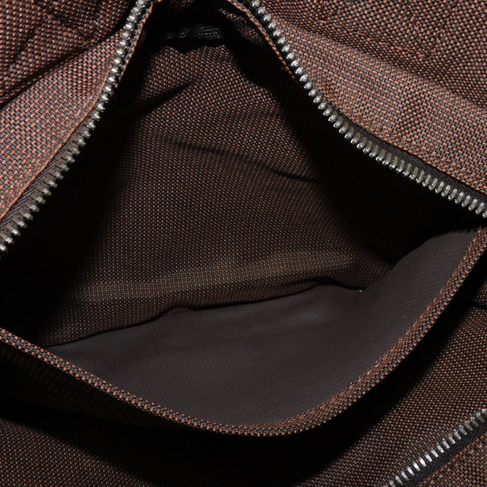 HERMES Tote Bag Nylon canvas (polyamide x polyester) Brown Serie button Her Line PM Tote mens(Unisex)  d