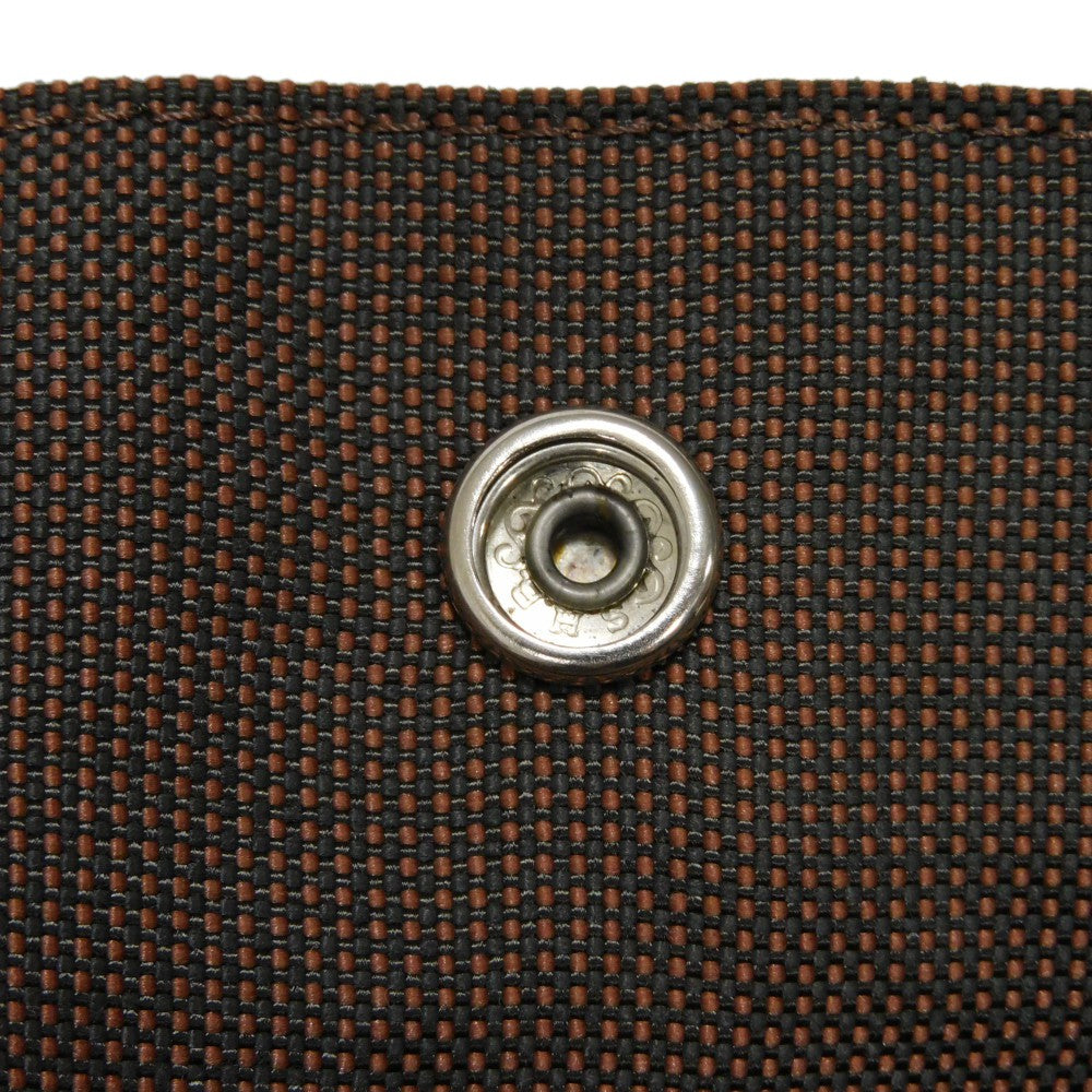 HERMES Tote Bag Nylon canvas (polyamide x polyester) Brown Serie button Her Line PM Tote mens(Unisex)  d