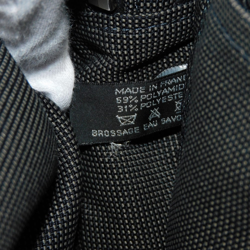 HERMES Tote Bag Nylon canvas (polyamide x polyester) Dark gray Serie button Her Line PM Tote mens(Unisex)  d