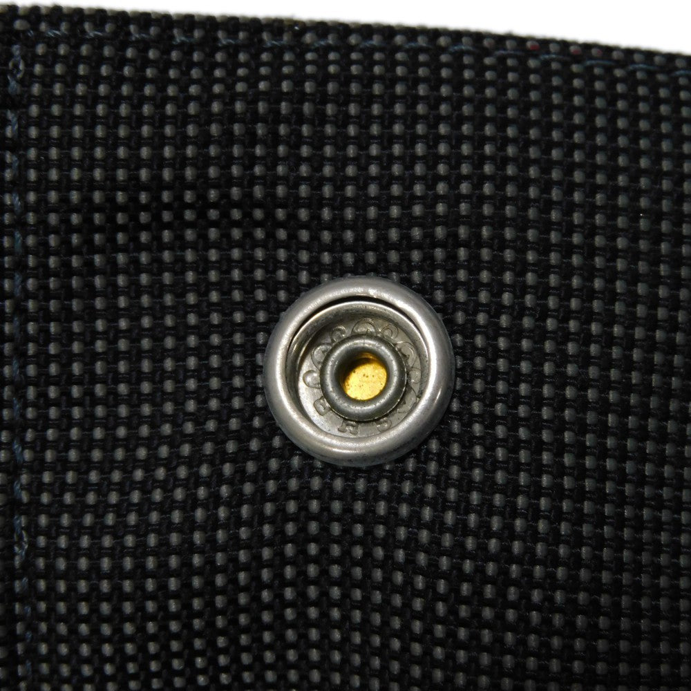 HERMES Tote Bag Nylon canvas (polyamide x polyester) Dark gray Serie button Her Line PM Tote mens(Unisex)  d