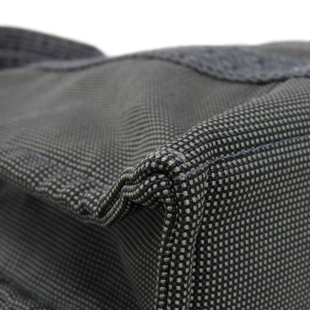 HERMES Tote Bag Nylon canvas (polyamide x polyester) Dark gray Serie button Her Line PM Tote mens(Unisex)  d