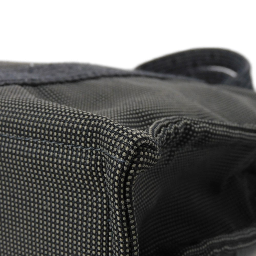 HERMES Tote Bag Nylon canvas (polyamide x polyester) Dark gray Serie button Her Line PM Tote mens(Unisex)  d