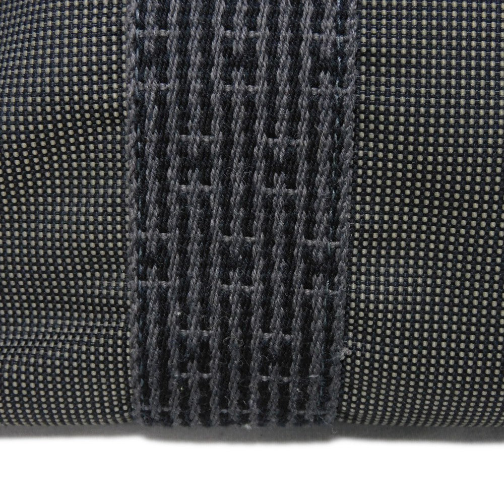 HERMES Tote Bag Nylon canvas (polyamide x polyester) Dark gray Serie button Her Line PM Tote mens(Unisex)  d