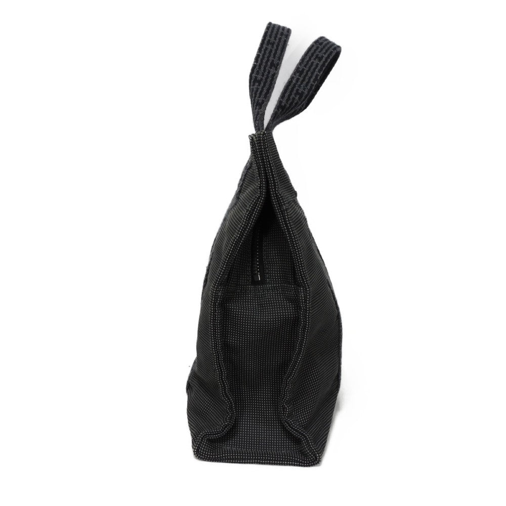 HERMES Tote Bag Nylon canvas (polyamide x polyester) Dark gray Serie button Her Line PM Tote mens(Unisex)  d