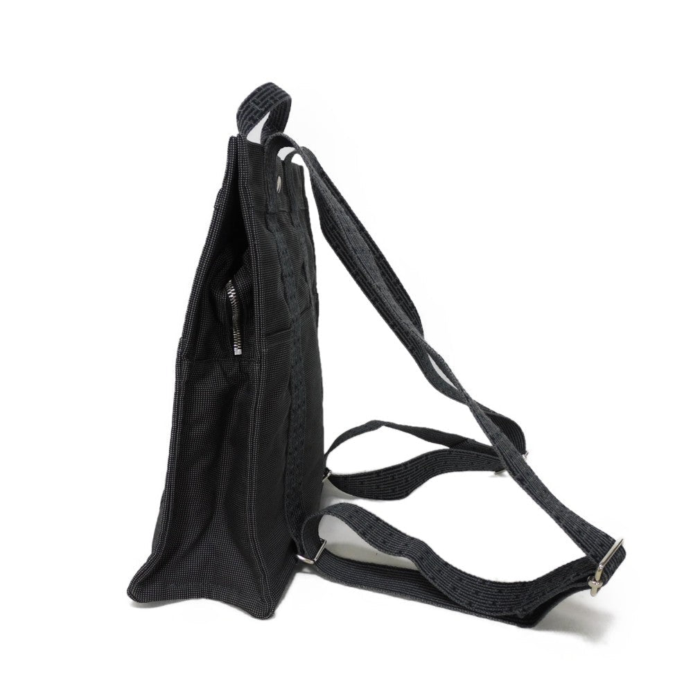 HERMES Backpack Nylon canvas (polyamide x polyester) Dark gray Serie button Her Line ad MM Women(Unisex)  d