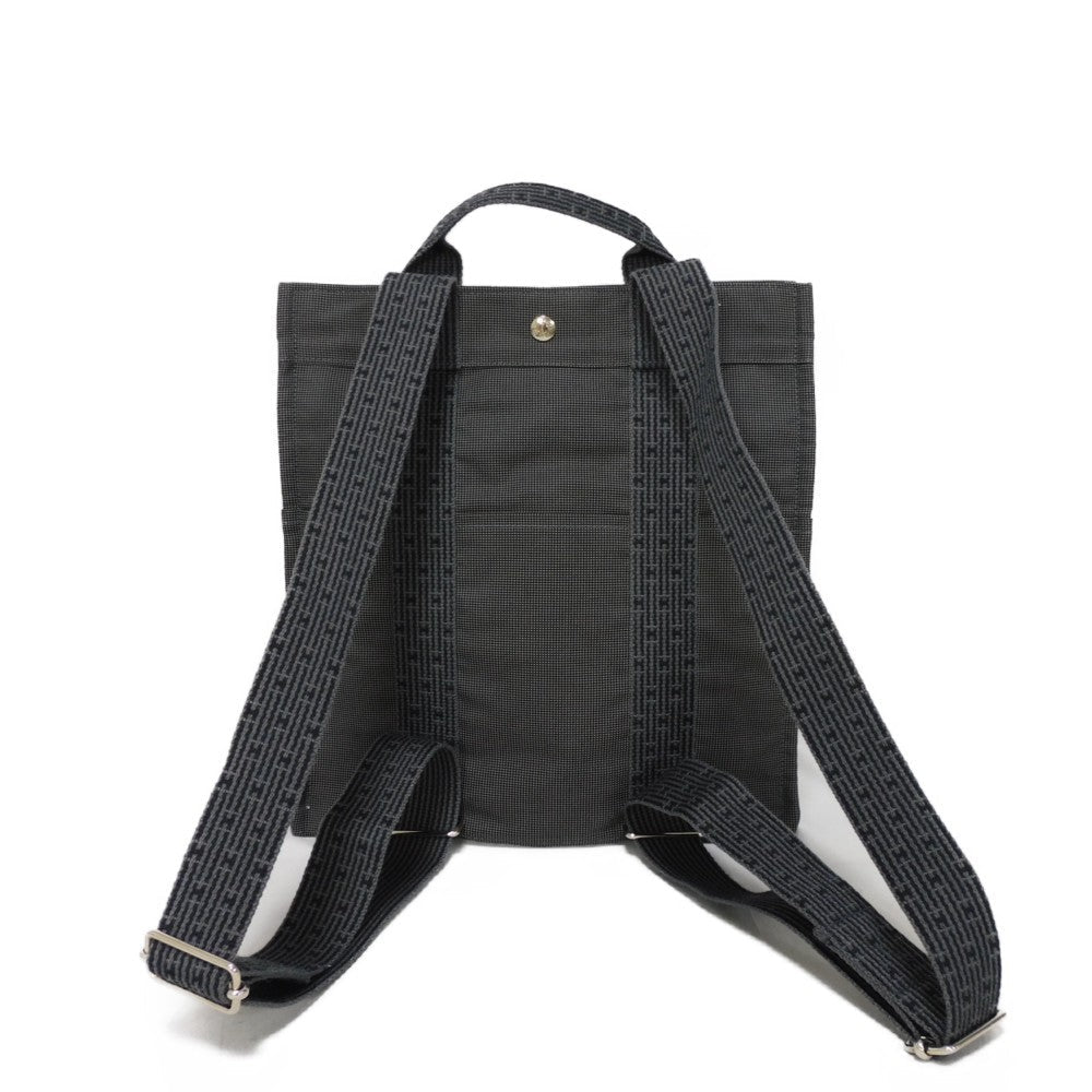 HERMES Backpack Nylon canvas (polyamide x polyester) Dark gray Serie button Her Line ad MM Women(Unisex)  d