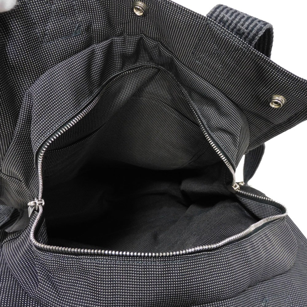 HERMES Backpack Nylon canvas (polyamide x polyester) Dark gray Serie button Her Line ad MM Women(Unisex)  d