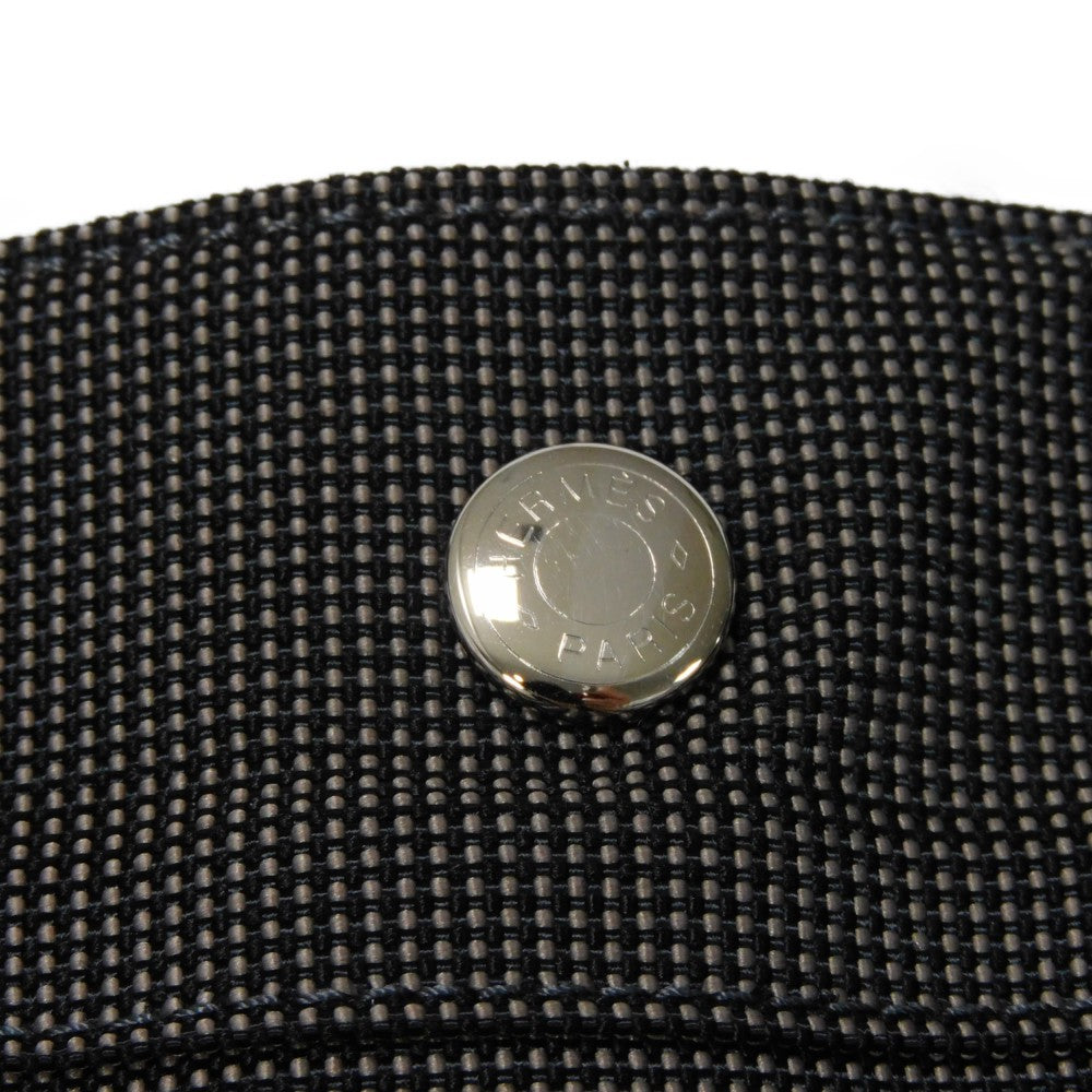 HERMES Backpack Nylon canvas (polyamide x polyester) Dark gray Serie button Her Line Sac Ad PM Women(Unisex)  d