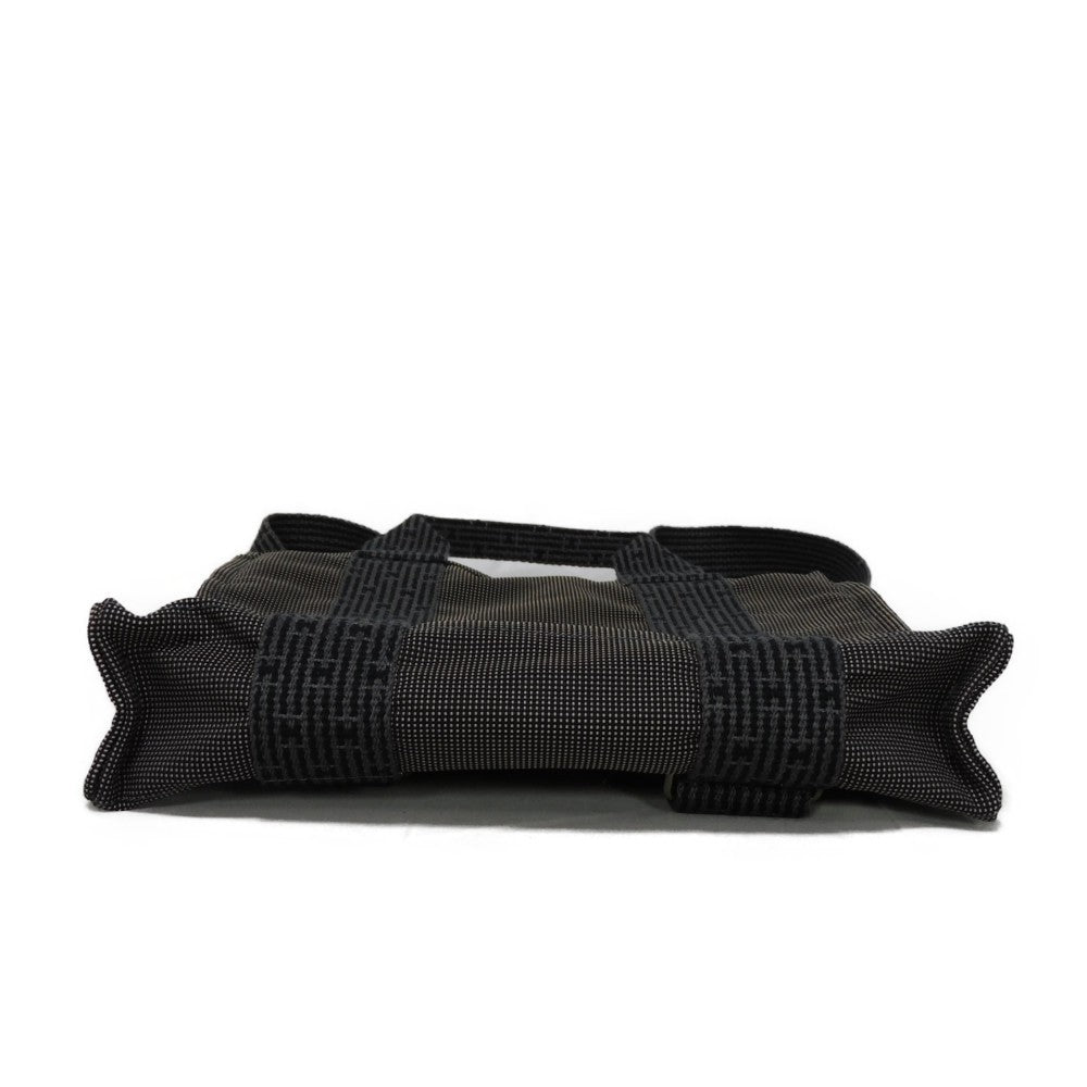 HERMES Backpack Nylon canvas (polyamide x polyester) Dark gray Serie button Her Line Sac Ad PM Women(Unisex)  d