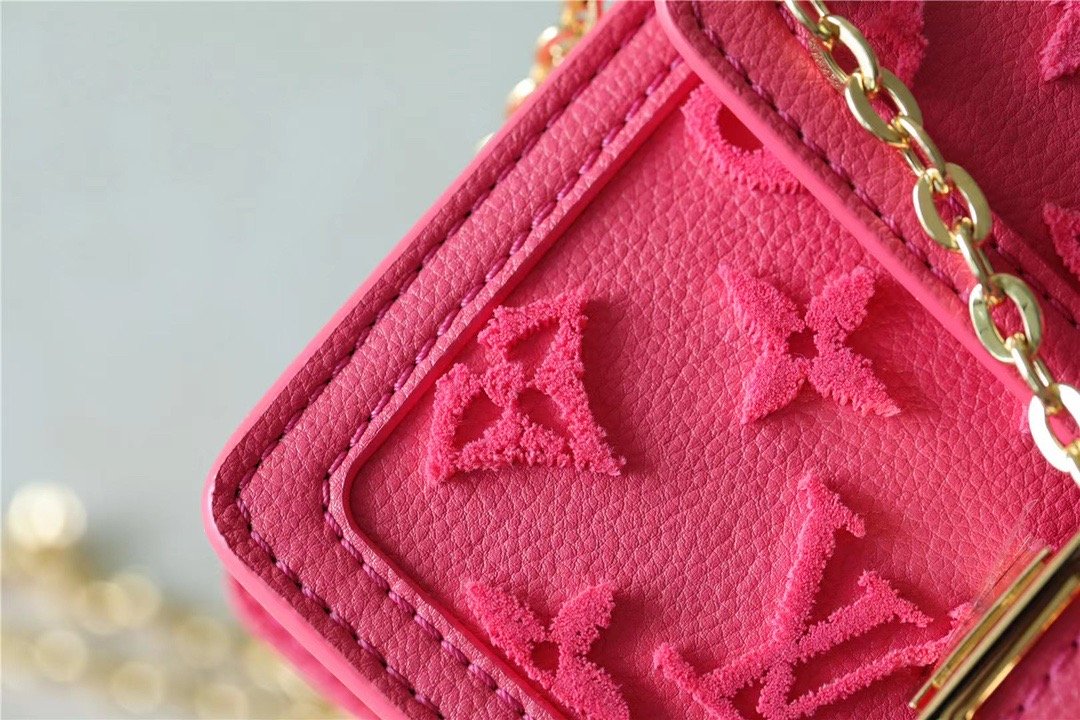 Top Quality Mini Dauphine Monogram Fluo Pink For Women,  Shoulder And Crossbody Bags 18.5cm/7.3in Top Quality M20747