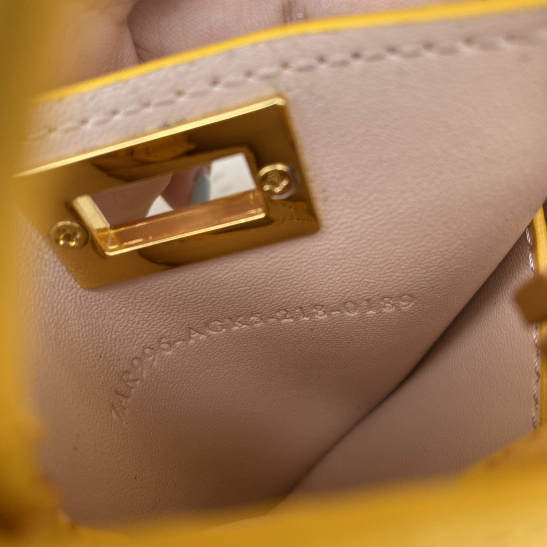 Top QualityTop Quality Nano Peekaboo Charm Crossbody Yellow Bag For Woman 12cm/4.5in