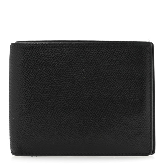 Hermes Epsom Citizen Twill Compact Wallet Black