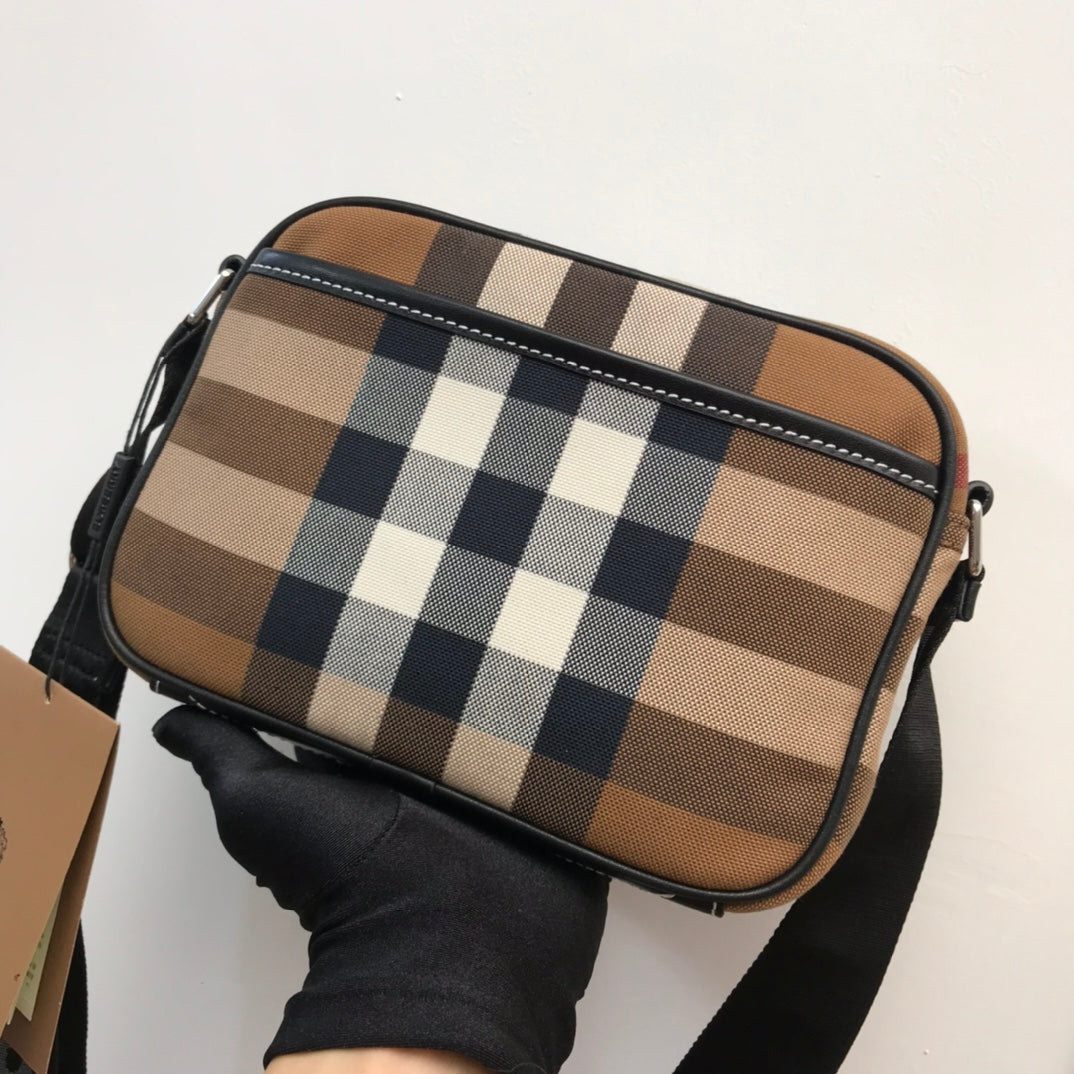 Top Quality Check Crossbody Bag For Men, Bags 8.9in/22.5cm 80491451