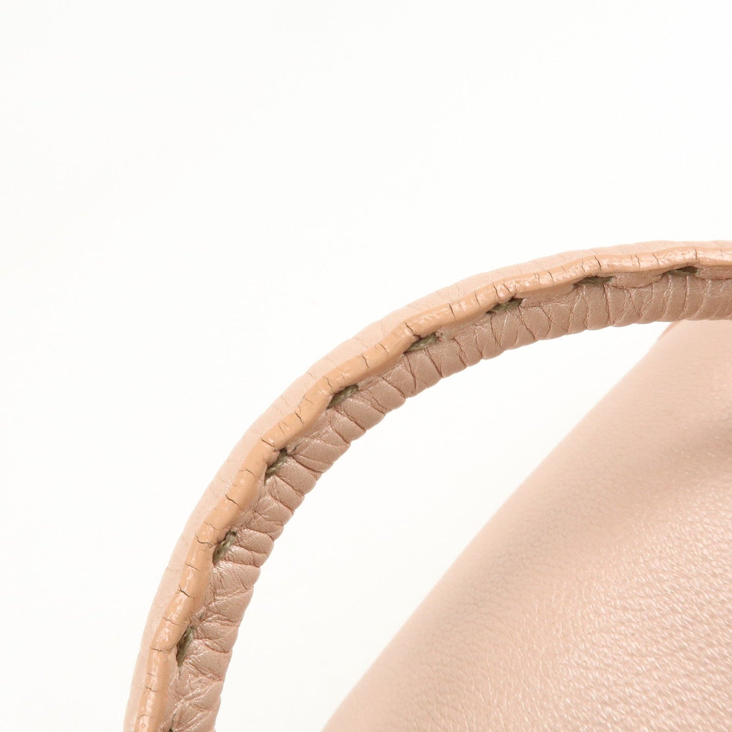 FENDI Selleria Leather Mini Linda Hand Bag Pink 8BR486  d