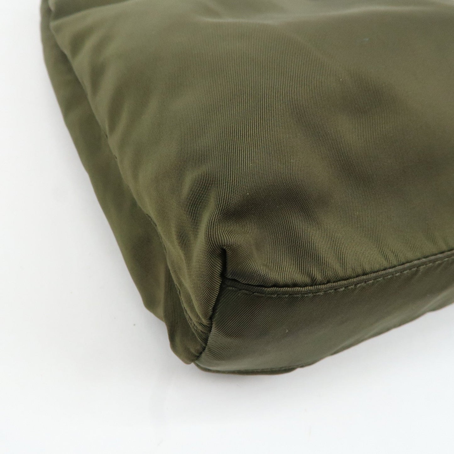 PRADA Nylon Tote Bag Shoulder Bag Khaki K3093  d